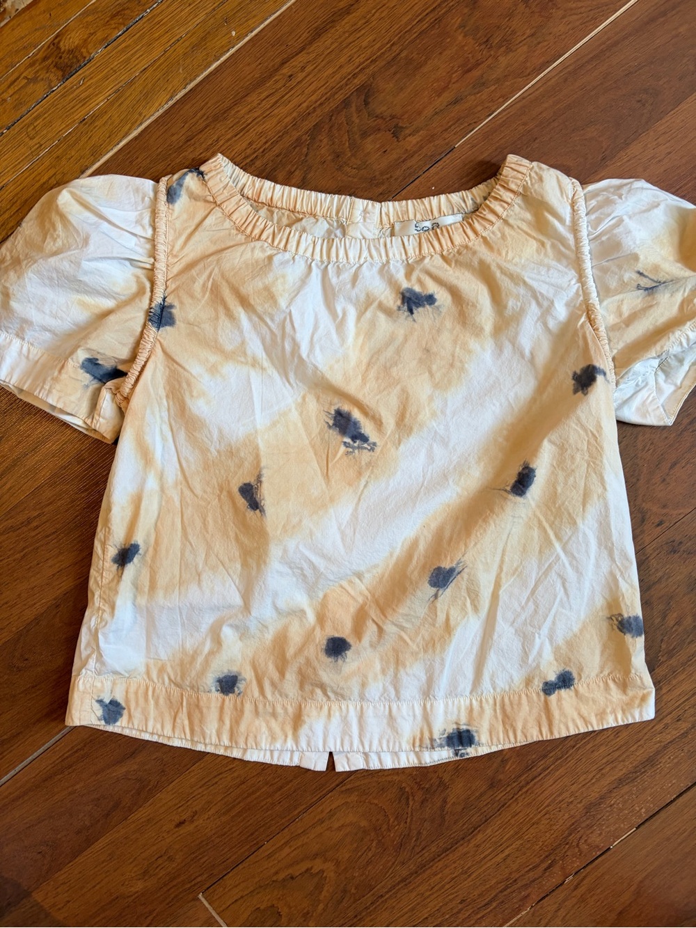 Sea New York tie-dye button-back top